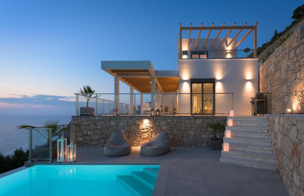 Kathisma Bay Villas - Luxury Villas - Villa Helios Kalamítsi Exterior foto