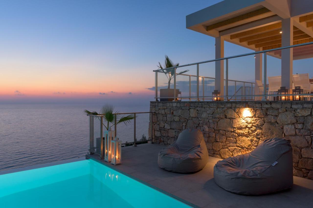 Kathisma Bay Villas - Luxury Villas - Villa Helios Kalamítsi Exterior foto